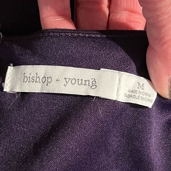 Bishop & Young strapless bodycon dress in deep plum color - M - Picture 4 of 9
